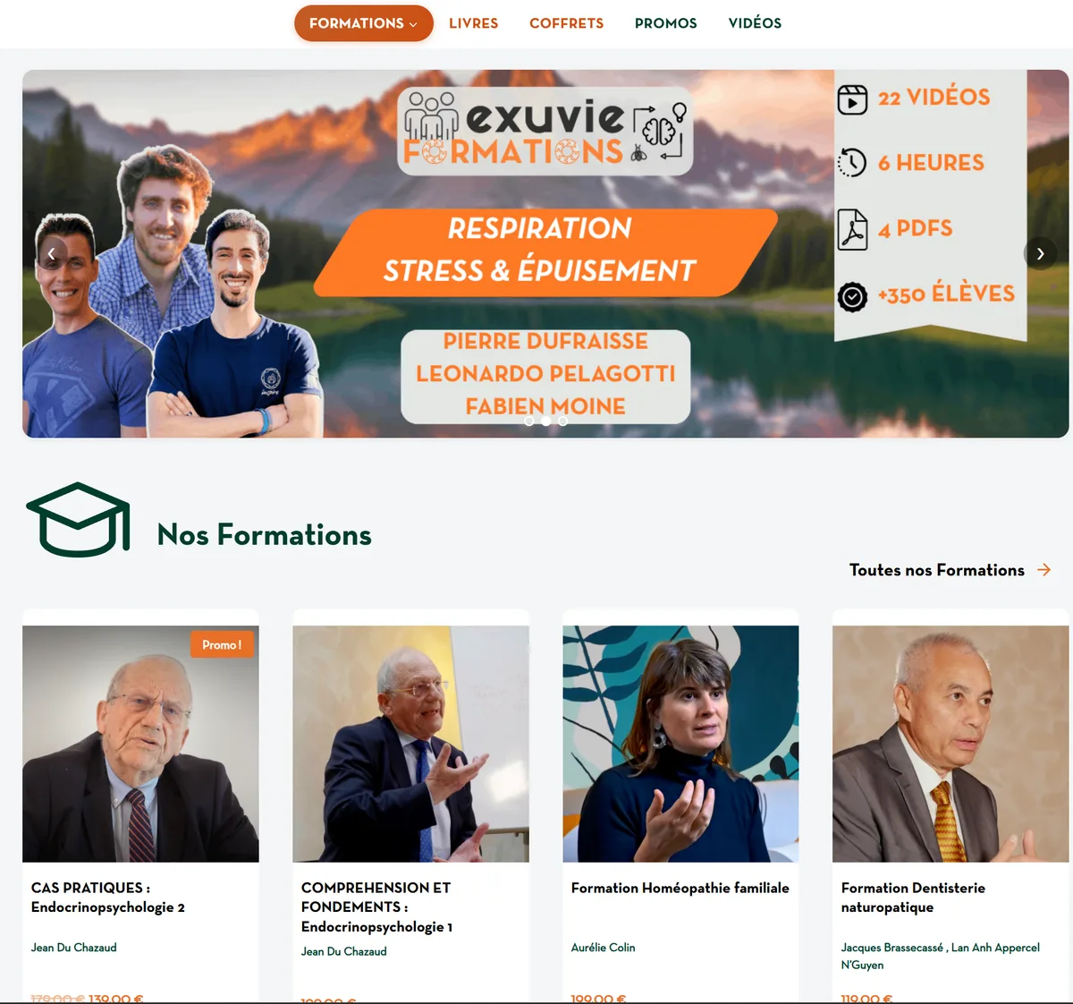 Exuvie — accueil